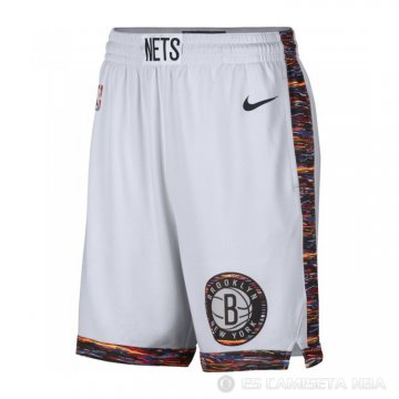 Pantalone Brooklyn Nets Ciudad Edition Blanco