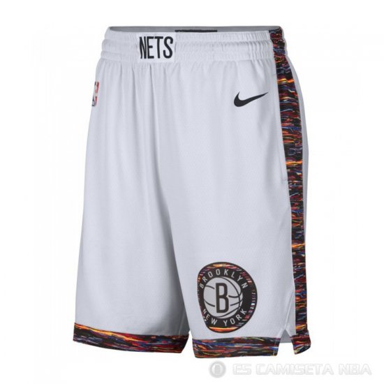Pantalone Brooklyn Nets Ciudad Edition Blanco - Haga un click en la imagen para cerrar
