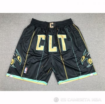Pantalone Charlotte Hornets Ciudad Just Don 2022-23 Negro