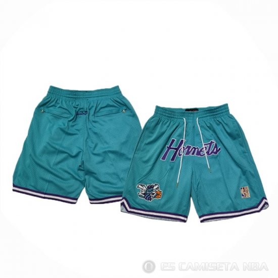 Pantalone Charlotte Hornets Retro Just Don Verde - Haga un click en la imagen para cerrar