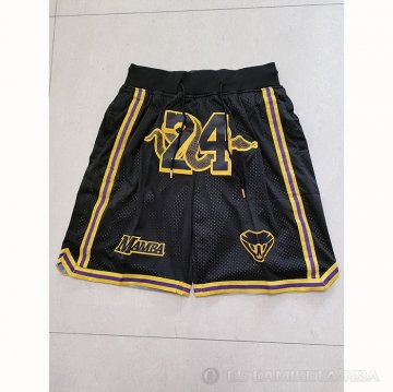 Pantalone Los Angeles Lakers Kobe Bryant 24 Mamba Negro