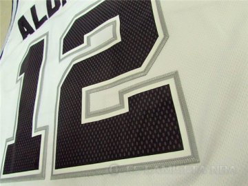 Camiseta Aldridge #12 San Antonio Spurs Blanco