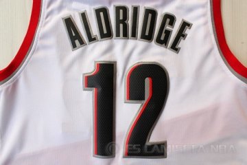 Camiseta Aldridge #12 Portland Trail Blazers Blanco