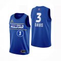 Camiseta Anthony Davis #3 All Star 2021 Los Angeles Lakers Azul