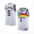 Camiseta Anthony Edwards #5 Minnesota Timberwolves Ciudad 2022-23 Blanco