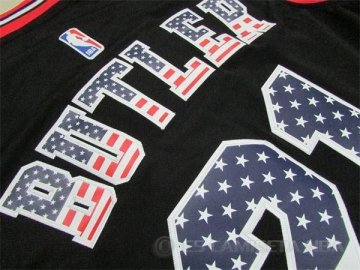 Camiseta Butler #21 Bandera Americana Negro