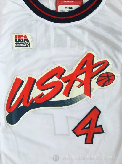 Camiseta Barkley #4 USA 1996 Blanco - Haga un click en la imagen para cerrar