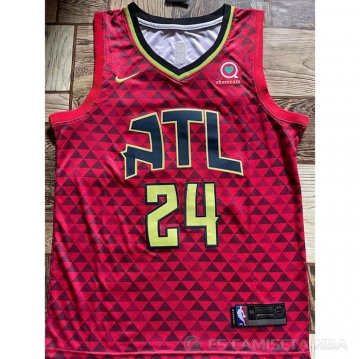 Camiseta Bruno Fernando #24 Atlanta Hawks Statement Rojo