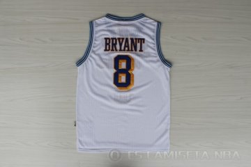 Camiseta Bryant #8 Los Angeles Lakers Retro Blanco