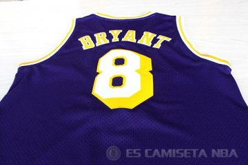 Camiseta Bryant #8 Los Angeles Lakers Retro Purpura
