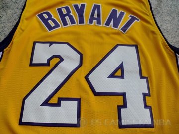 Camiseta Bryant #24 Los Angeles Lakers Amarillo
