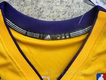 Camiseta Bryant #24 Los Angeles Lakers Amarillo