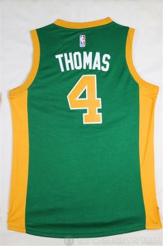 Camiseta Thomas #4 Boston Celtics Verde Phnom Penh