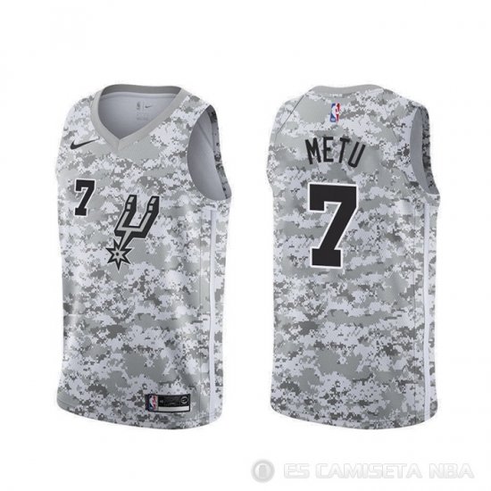 Camiseta Chimezie Metu #7 San Antonio Spurs Earned Camuflaje - Haga un click en la imagen para cerrar