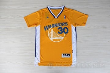 Camiseta Curry3 #30 Golden State Warriors Amarillo