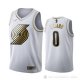 Camiseta Damian Lillard #3 Golden Edition Portland Trail Blazers Blanco