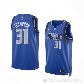 Camiseta David Thompson #31 Dallas Mavericks Icon 2023-2024 Azul
