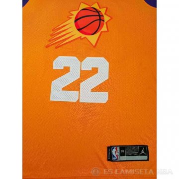 Camiseta Deandre Ayton NO 22 Phoenix Suns Statement 2021 Naranja