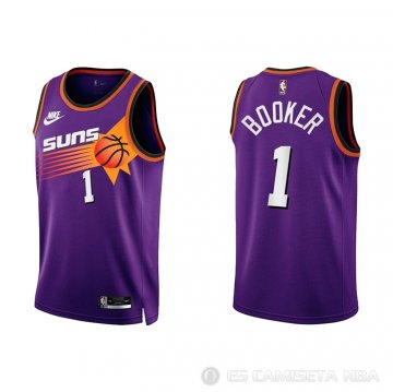 Camiseta Devin Booker #1 Phoenix Suns Classic 2022-23 Violeta