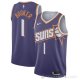 Camiseta Devin Booker #1 Phoenix Suns Icon 2023-24 Violeta