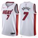 Camiseta Dragic #7 Miami Heat Autentico 2017-18 Blanco