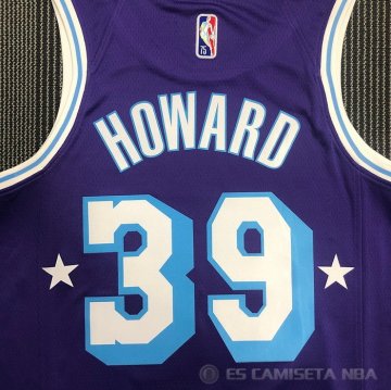 Camiseta Dwight Howard NO 39 Los Angeles Lakers Ciudad Edition 2021-22 Violeta