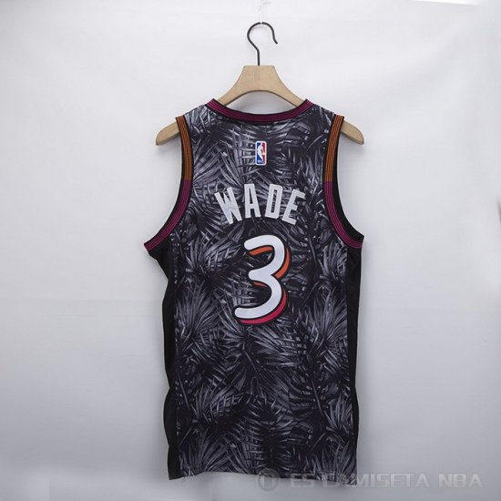 Camiseta Dwyane Wade NO 3 Miami Heat Fashion Royalty Negro - Haga un click en la imagen para cerrar