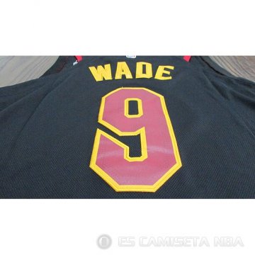 Camiseta Dwyane Wade #9 Cleveland Cavaliers Statement 2017-18 Negro