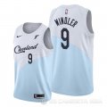 Camiseta Dylan Windler #9 Cleveland Cavaliers Earned 2019-20 Azul