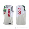 Camiseta George Hill #3 Milwaukee Bucks Earned Blanco