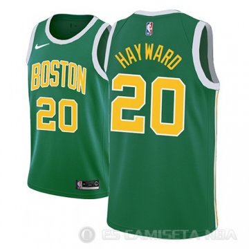 Camiseta Gordon Hayward #20 Boston Celtics Earned 2018-19 Verde