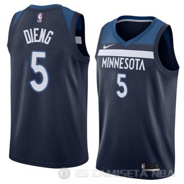 Camiseta Gorgui Dieng #5 Minnesota Timberwolves Icon 2018 Azul