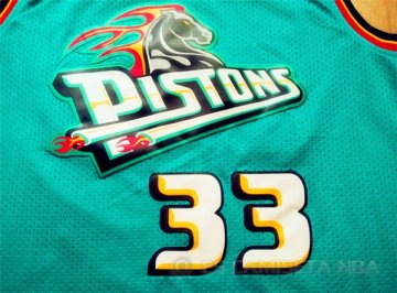 Camiseta Hill #33 Detroit Pistons Verde