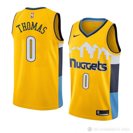 Camiseta Isaiah Thomas #0 Denver Nuggets Statement 2018 Amarillo - Haga un click en la imagen para cerrar