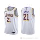 Camiseta J.r. Smith #21 Los Angeles Lakers Association 2020 Blanco