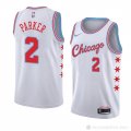 Camiseta Jabari Parker #2 Chicago Bulls Ciudad 2018 Blanco