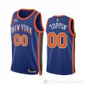 Camiseta Jacob Toppin #00 New York Knicks Ciudad 2023-24 Azul