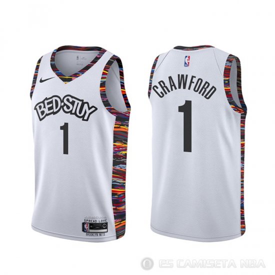 Camiseta Jamal Crawford #1 Brooklyn Nets Ciudad Blanco - Haga un click en la imagen para cerrar