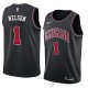 Camiseta Jameer Nelson #1 Chicago Bulls Statement 2018 Negro