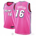 Camiseta James Johnson #16 Miami Heat Earned 2018-19 Rosa