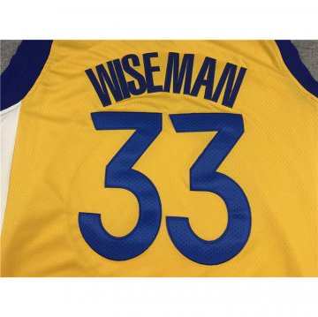 Camiseta James Wiseman NO 33 Golden State Warriors Statement 2020 Amarillo
