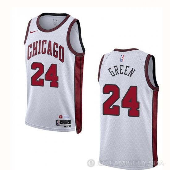 Camiseta Javonte Green #24 Chicago Bulls Ciudad 2022-23 Blanco - Haga un click en la imagen para cerrar