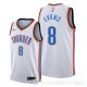 Camiseta Jawun Evans #8 Oklahoma City Thunder Association Blanco