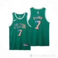 Camiseta Jaylen Brown #7 Boston Celtics 75th Bandera Edition Verde
