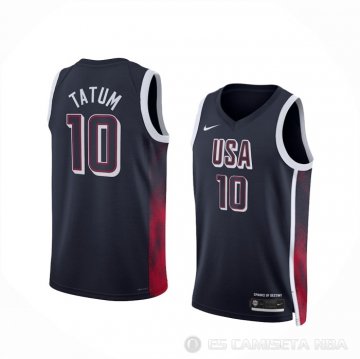 Camiseta Jayson Tatum #10 USA 2024 Azul