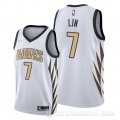 Camiseta Jeremy Lin #7 Atlanta Hawks Ciudad Edition Blanco