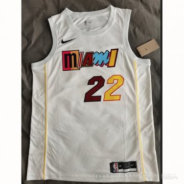 Camiseta Jimmy Butler #22 Miami Heat Ciudad 2022-23 Blanco
