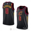 Camiseta Jordan Clarkson #6 Cleveland Cavaliers Statement 2018 Negro