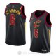 Camiseta Jordan Clarkson #6 Cleveland Cavaliers Statement 2018 Negro