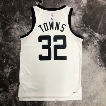 Camiseta Karl-Anthony Towns #32 Minnesota Timberwolves Ciudad 2022-23 Blanco